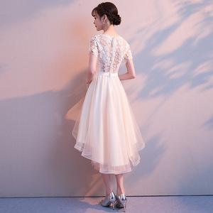 Eterea ospite breve esame d'arte damigella d'onore piccola studentessa <span class=keywords><strong>laurea</strong></span> abito da sera banchetto femminile - Product Image 5