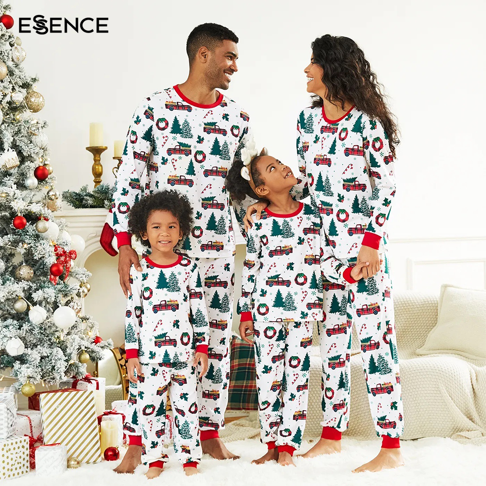 High Rise Unisex Family Pajama Sets Christmas Holiday Plaid