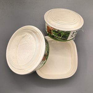 Hot Selling Disposable Chinese <b>Microwave</b> Safe Kraft Paper <b>Soup</b> Bowl Paper Food <b>Container</b> Paper Bowl with Lids - Product Image 3