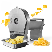 Commerciële elektrische voedselsnijmachine van roestvrij staal met hoge efficiëntie voor fruit en groenten, geschikt voor de keuken