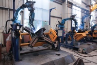 Robot de soudage CNC haute efficacité pour la base de tour, utilisé pour la soudure des pieds de tour