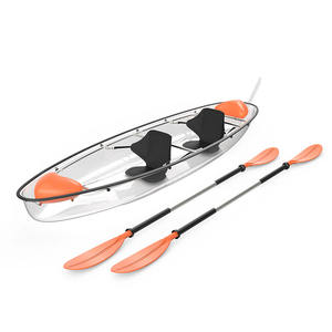 Bote de remo de cristal transparente de 30kg, individual, doble, para entretenimiento acuático, hoteles, barcos, hoja de policarbonato - Product Image 1