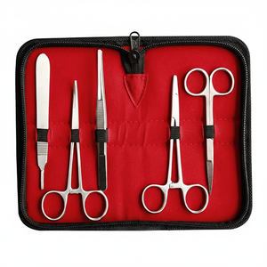 Kit de sutura profesional, 13 piezas, pinzas de tijera de acero inoxidable alemán, pinzas escaladoras y otras herramientas quirúrgicas - Product Image 1