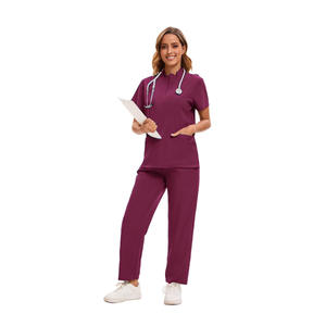 Ensemble de blouses médicales pour femmes, tissu en polyester dobby, usage hospitalier, service OEM, style européen et américain, lavage à la main - Product Image 3