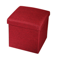 Boîte de rangement pliable carrée 30/38, tabouret de salon, tabouret de canapé en tissu, boîte de rangement pour jouets, pouf de maison, caja de almacenaje