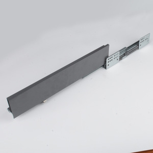 Ultra Thin Damping <b>Drawer</b> <b>Slide</b> 1.2mm Cold Rolled Steel Soft Closing Furniture <b>Drawer</b> <b>Slides</b> Custom Length - Product Image 4