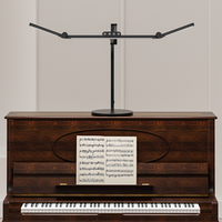 Lampe de piano LED moderne avec bras réglable, lampe de travail pour piano droit, support de partition et salle de pratique à domicile