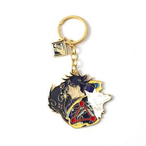 2024 porte-clés en émail doux et dur personnalisé en métal populaire porte-clés 2D/3D plaqué or - Product Image 3