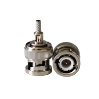 Conector de buen rendimiento, conector macho BNC, cable de crimpado RG316 RG174 RG179