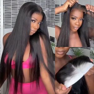 Tóc Giả Brazil Thẳng 360 Full <span class=keywords><strong>Lace</strong></span> Phía Trước Bán Sỉ Giá Rẻ Cho Phụ Nữ Màu Đen Tóc Giả Ren Phía Trước Trong Suốt HD Tự Nhiên - Product Image 5