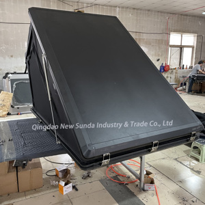 <span class=keywords><strong>2</strong></span> người cắm trại nhôm trên mái nhà lều xe tam giác vỏ sò cứng vỏ Roof Top lều cho ngoài trời Đi Bộ Đường Dài Top Roof xe lều - Product Image 6