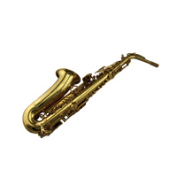 Eastern Music Pro Use Gold Lacquer Alto Saxophone Mark VI Style with Contoured PC Flight case