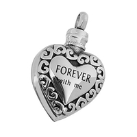 Joyas Conmemorativas Modernas para Mascotas: Urna de Cremación Duradera de Acero Inoxidable en Forma de Corazón para Cenizas y Set de Regalo con Embudo de Lujo