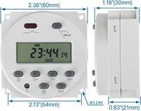 Temporizador Digital Programable LCD CN101A, Relé para Control de Iluminación y Equipos