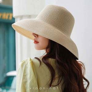 Summer New Travel <b>Visor</b> Sunscreen Sunshade Holiday Beach Sports <b>Straw</b> Hat for Unisex - Product Image 4