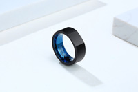 8mm Facettierter Wolframring Ehering für Männer Modeschmuck Ringe Trendiges Verlobungsgeschenk für Party Jubiläum Kostenlose Gravur