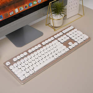 Teclado mecánico retroiluminado LED intercambiable en caliente de modo triple de 108 teclas de la marca <span class=keywords><strong>Kailh</strong></span>, nuevo producto con características silenciosas y de bajo perfil - Product Image 2