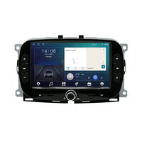 Autoradio Android 7 pouces pour Fiat 500, montage sur tableau de bord, écran tactile capacitif IPS 1024x600, CarPlay sans fil, stéréo MP3 USB GPS