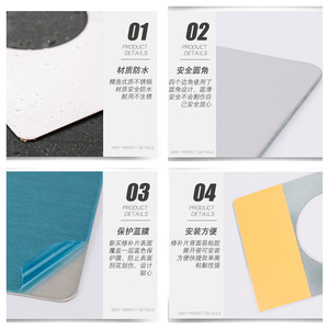 <b>Door</b> <b>Lock</b> Repair <b>Plate</b> 201 Stainless Steel Adhesive Universal For Security Office Apartment <b>Doors</b> - Product Image 4