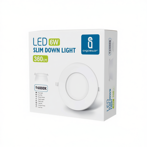 LED Slim Down Light 6W 6000K Daylight Ceiling Fixture - Product Image 2