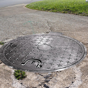 Acero de hierro fundido dúctil 60cm Aguas residuales C250 Inspección de alcantarillado Cubierta de pozo de agua 450X600 30x30 - Product Image 3