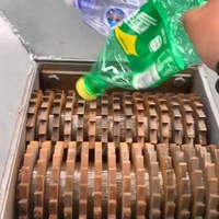 500 kg/h mini convertisseur catalytique à conduit flexible déchets ferreux et ferraille déchiqueteuse de foin déchiqueteuse de déchets d'acier
