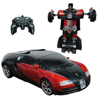 Voiture télécommandée AiJH, contrôle gestuel, robot transformable, mode voiture, bleu sport, voiture télécommandée, jouets robot, cadeau d'anniversaire