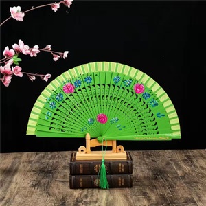 Khuyến Mại Tùy Chỉnh Số Lượng Nhỏ Gấp Hollow-Khắc Thiết Kế Gỗ Tay <span class=keywords><strong>Fan</strong></span> Cho Tổ Chức Sự Kiện Và Bên Quạt Tay - Product Image 4