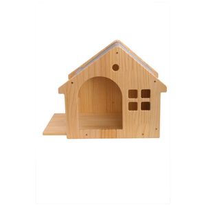 Cuccia per Gatti in Legno e Lino Eco-Friendly, Design Solido con Chiusura a Cinghia, Bestseller - Product Image 5
