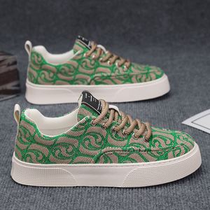 Chaussures de skate classiques polyvalentes pour hommes, tendance printemps/été 2026, à semelle épaisse, respirantes, pour le sport et les loisirs - Product Image 3