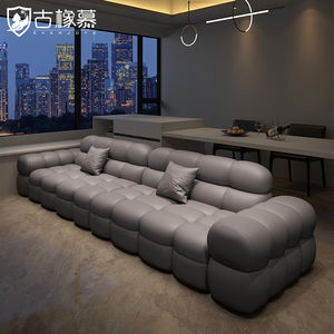 Green Puff Dongguan Genuine Leather Set Modern Minimalism Living Room Movable <b>Sponge</b> 2024 New Small Apartment 2415 Genuine Leath - Product Image 5