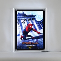 Panneau publicitaire LED rectangulaire ultra-mince A2 A3 A4 en acrylique, à suspendre, pour intérieur, 10000 lumens, couleur intégrale, Ice Advertising