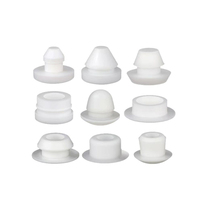 Bouchon de bouteille en caoutchouc silicone de haute qualité avec trou, design conique, durable, service de découpe personnalisable, OEM ODM