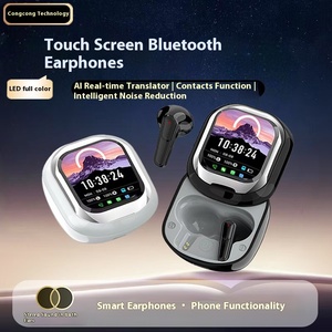 Écouteurs TWS Traduction IA Transfrontalière, Casque Sans Fil Sport <span class=keywords><strong>Bluetooth</strong></span>, Couvercle Coulissant, Conception Tactile Anti-Bruit - Product Image 3