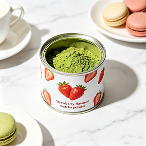 Matcha di Alta Qualità per Cerimonie, Aromatizzato alla <span class=keywords><strong>Fragola</strong></span>, Polvere di Matcha alla <span class=keywords><strong>Fragola</strong></span> - Product Image 3