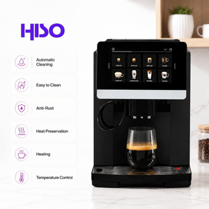 เครื่องชงกาแฟอัตโนมัติหน้าจอสัมผัสอัจฉริยะ พร้อมจาน<span class=keywords><strong>บด</strong></span><span class=keywords><strong>กาแฟ</strong></span>แบบกรวย ควบคุมอุณหภูมิรักษาความร้อน <span class=keywords><strong>บด</strong></span><span class=keywords><strong>กาแฟ</strong></span>แบบแห้ง - Product Image 3