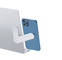 Support de téléphone magnétique multi-écrans YTGEE Mini en aluminium, à clipser sur le côté de l'écran, pour ordinateur portable, ordinateur portable