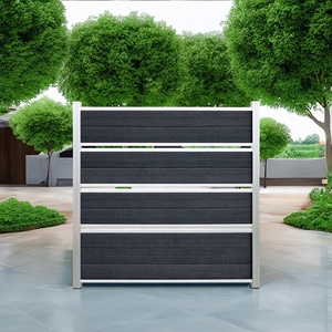 Clôture en <span class=keywords><strong>bois</strong></span> WPC de <span class=keywords><strong>jardin</strong></span> de matériaux environnementaux faciles à assembler de haute qualité Panneaux de clôture composites <span class=keywords><strong>bois</strong></span>-plastique - Product Image 6