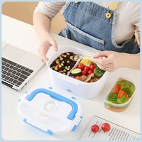 Elektrisch Beheizte & Isolierte Lunchbox, Tragbarer Lebensmittelbehälter für Camping, Büro & Outdoor