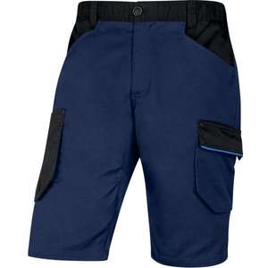 DELTA PLUS - M2BE3BMXG-M Polyester/cotton navy <b>blue</b>-royal <b>blue</b> mach2 working bermuda - EAN MW129821 <b>WORK</b> <b>TROUSERS</b> <b>WORK</b> SHORTS - Product Image 1