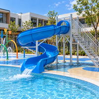 Kommerzielle Resort-Hotel-Wasserpark-Ausrüstung: Fiberglas-Rutschen, Regenbogen-Rutsche, Aqua-Park-Schwimmbadrutschen für Kinder