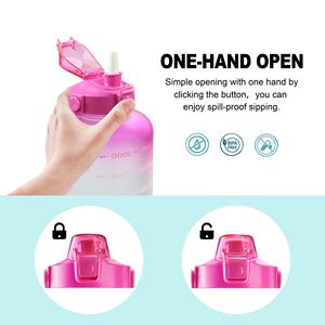 Plastic Time Maker Sport <b>Water</b> <b>Bottle</b> BPA Free Gradient <b>for</b> Gym and Outdoor 128OZ Travel Ningbo <b>Adults</b> Modern Sustainable PETG - Product Image 3