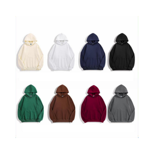 Blank Men's 100% Cotton Thick Oversized Lined <b>Hoodies</b> Sweatshirts Custom Print Logo French Terry Fleece Winter Knitted - Product Image 5