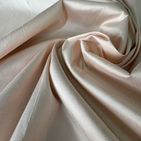 Tissu en soie Doupioni teint en fil rose clair pour costumes de mariage, robes, vêtements de nuit, coussins, rideaux, style uni