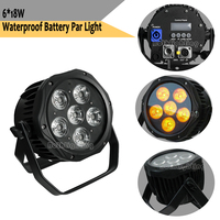 Nouveau produit 6*18w RGBWA + UV LED extérieur étanche uplights sans fil dmx batterie Par lumière pour la décoration de la maison effets de scène