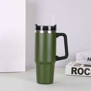 30Oz Stainless Steel Insulated <b>Cup</b> With Modern Design Straw - Product Image 4