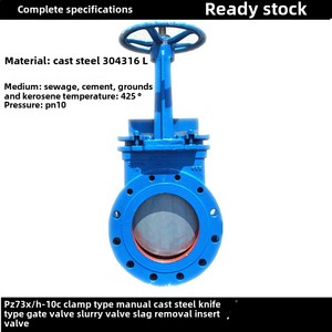 Thép không gỉ Hướng dẫn sử dụng bùn Wafer loại không tăng STEM Dao bướm Van cổng dn200 PN10 nước đầy đủ Lug Van cổng <span class=keywords><strong>CS</strong></span> - Product Image 3