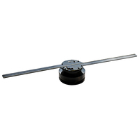 Ventilateur LED holographique 3D de petite taille 42 cm avec 224 LED, contrôle WiFi, équipement de projection holographique à œil nu pour la publicité