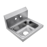 Évier de cuisine rectangulaire mural moderne à cuve unique en acier inoxydable brossé sur mesure