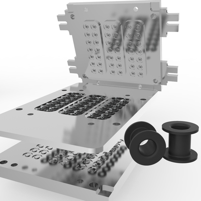 Mold Maker Custom Compress Molding Tool Silicone Rubber Compression Mold for Polyurethane
